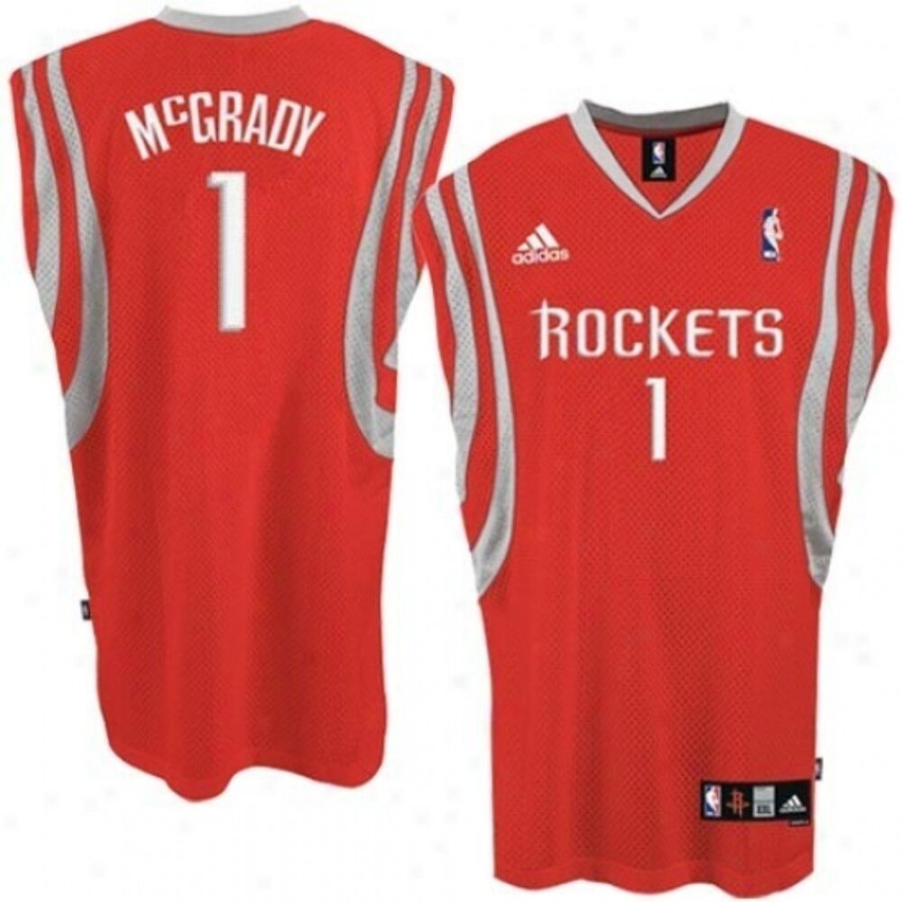 Houston Rockets #1Tracy McGrady NBA Reebok Jersey